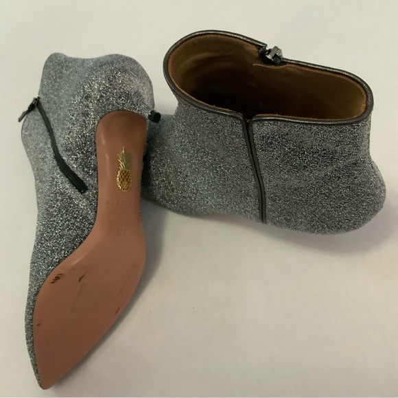 Aquazurra Silver Lurex Booties - Picture 8 of 12